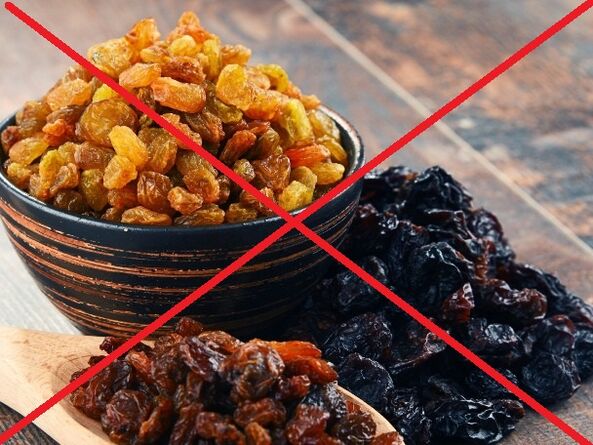 You can't eat prunes and raisins