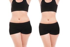 before and after workouts to lose weight on the sides and abdomen